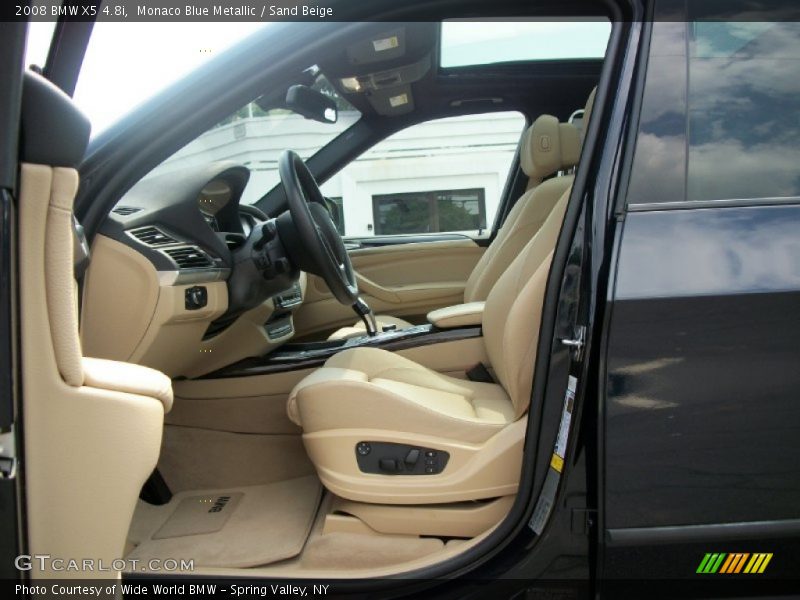 Monaco Blue Metallic / Sand Beige 2008 BMW X5 4.8i