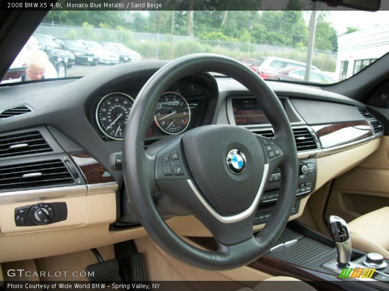 Monaco Blue Metallic / Sand Beige 2008 BMW X5 4.8i