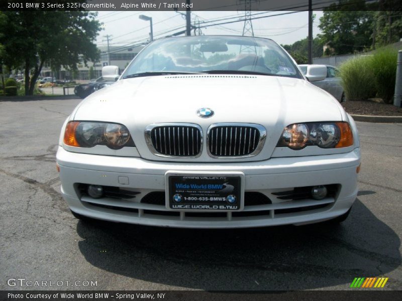 Alpine White / Tanin Red 2001 BMW 3 Series 325i Convertible