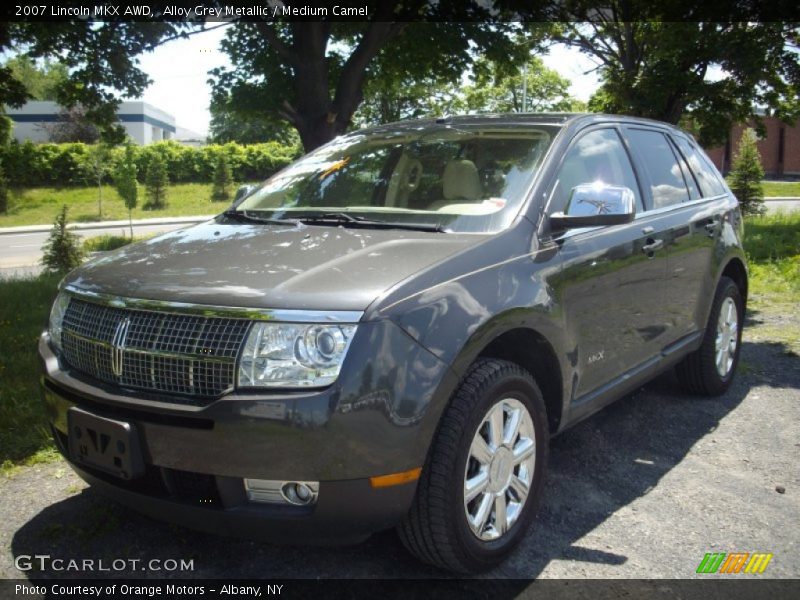 Alloy Grey Metallic / Medium Camel 2007 Lincoln MKX AWD