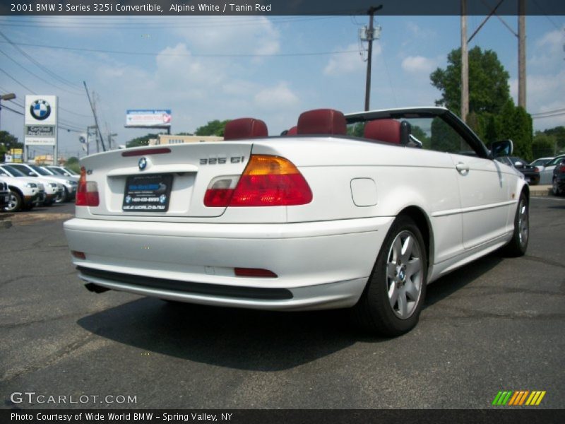 Alpine White / Tanin Red 2001 BMW 3 Series 325i Convertible