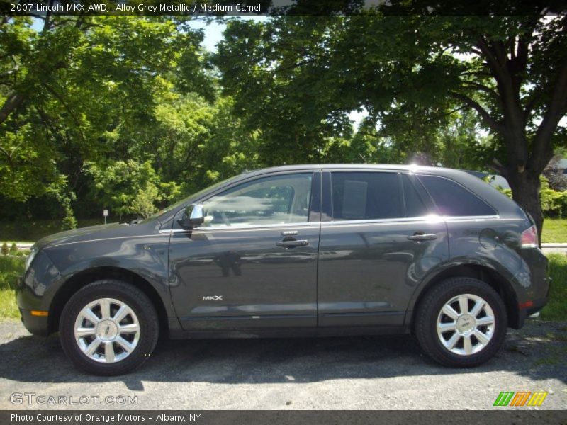 Alloy Grey Metallic / Medium Camel 2007 Lincoln MKX AWD