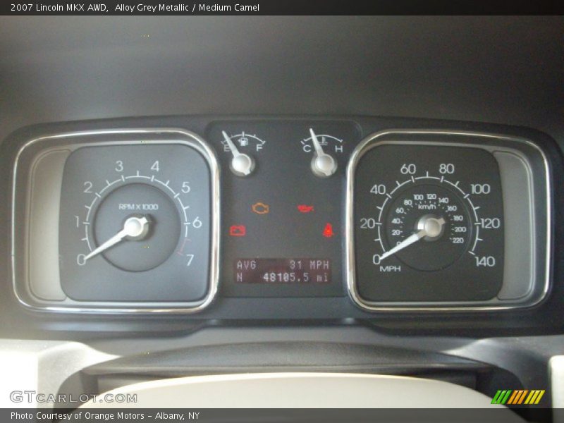 Alloy Grey Metallic / Medium Camel 2007 Lincoln MKX AWD