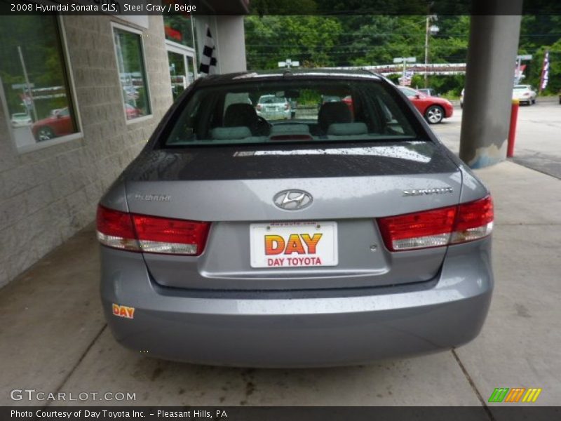 Steel Gray / Beige 2008 Hyundai Sonata GLS