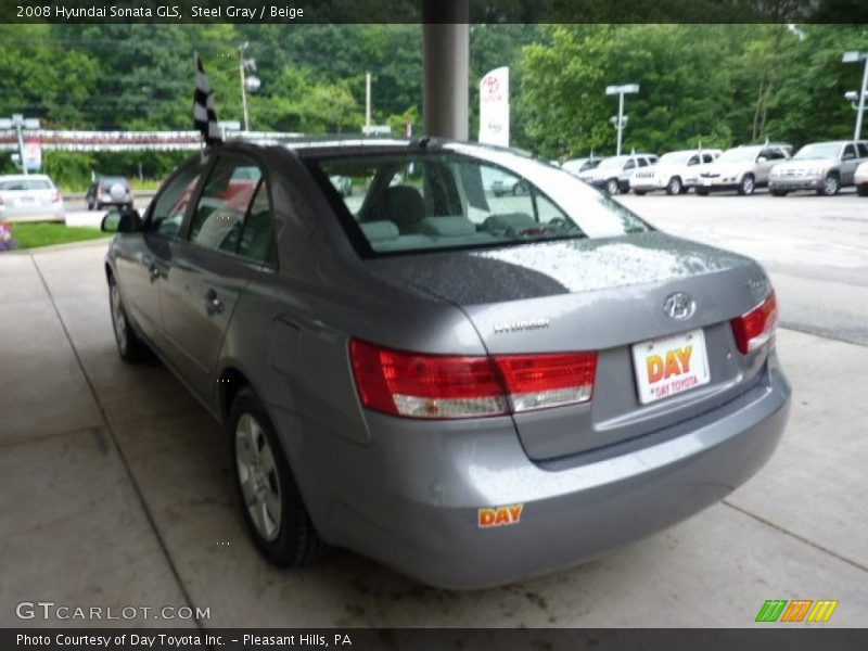 Steel Gray / Beige 2008 Hyundai Sonata GLS