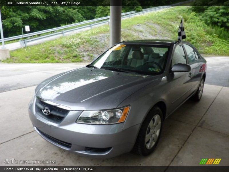 Steel Gray / Beige 2008 Hyundai Sonata GLS