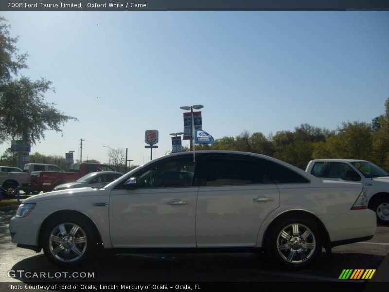 Oxford White / Camel 2008 Ford Taurus Limited