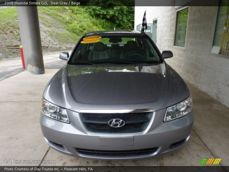 Steel Gray / Beige 2008 Hyundai Sonata GLS