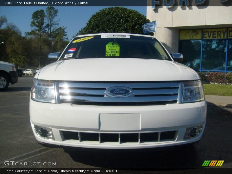 Oxford White / Camel 2008 Ford Taurus Limited