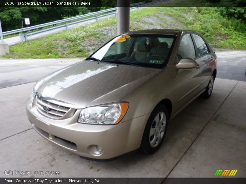 Sand Beige / Beige 2006 Kia Spectra EX Sedan