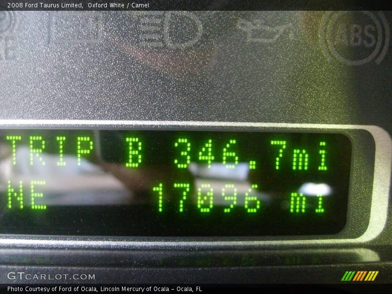 Oxford White / Camel 2008 Ford Taurus Limited