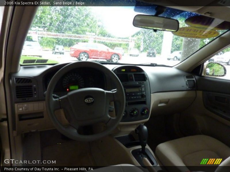 Sand Beige / Beige 2006 Kia Spectra EX Sedan