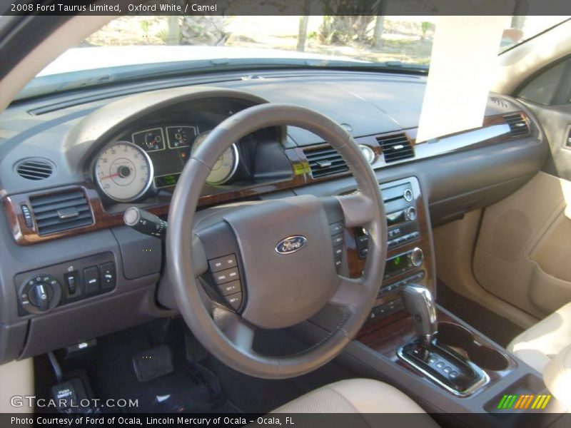 Oxford White / Camel 2008 Ford Taurus Limited