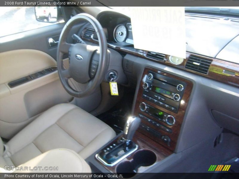 Oxford White / Camel 2008 Ford Taurus Limited