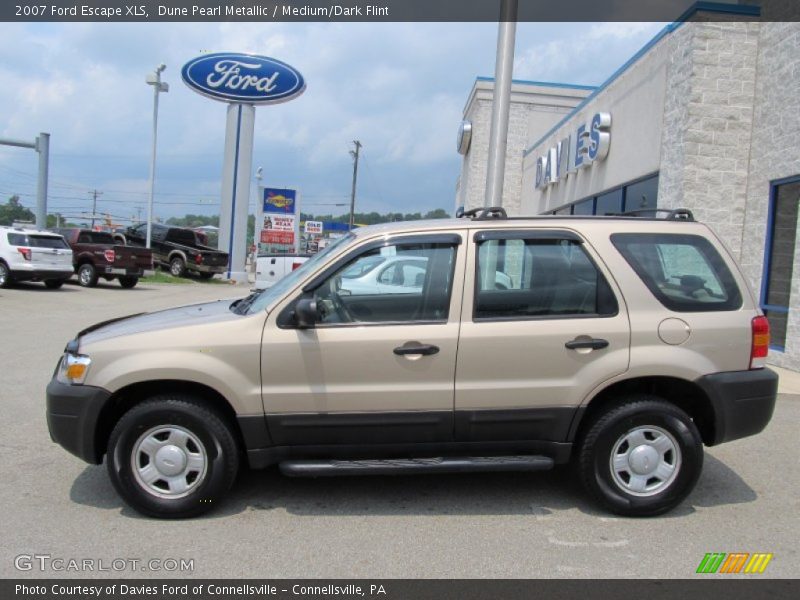 Dune Pearl Metallic / Medium/Dark Flint 2007 Ford Escape XLS