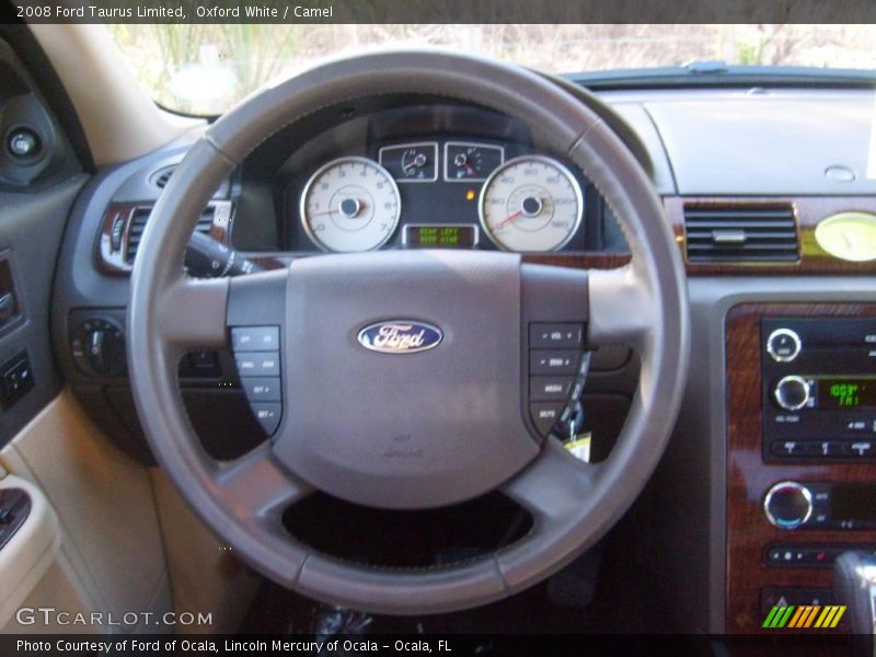 Oxford White / Camel 2008 Ford Taurus Limited