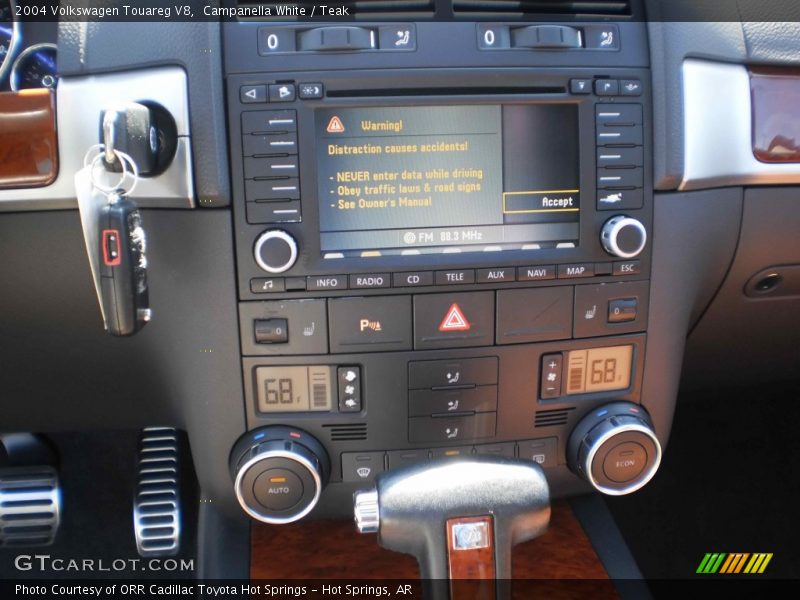 Controls of 2004 Touareg V8