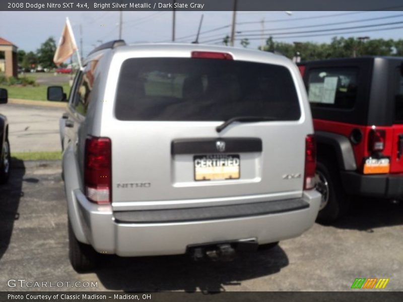 Bright Silver Metallic / Dark Slate Gray 2008 Dodge Nitro SXT 4x4