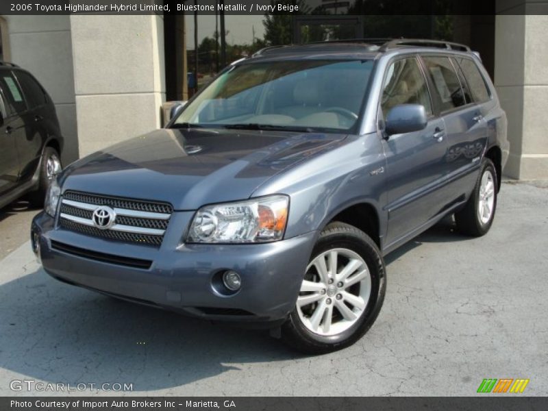 Bluestone Metallic / Ivory Beige 2006 Toyota Highlander Hybrid Limited