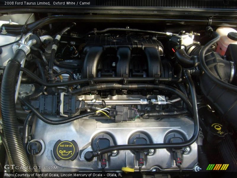 Oxford White / Camel 2008 Ford Taurus Limited