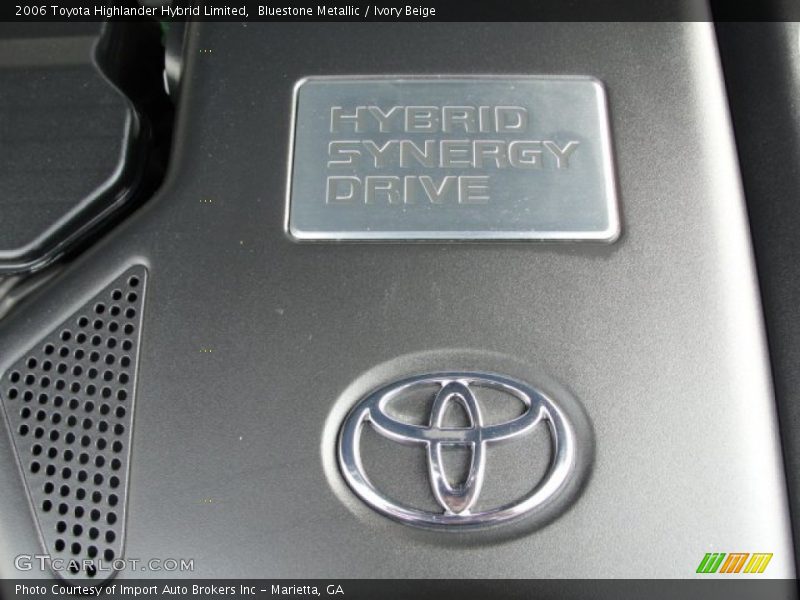 Bluestone Metallic / Ivory Beige 2006 Toyota Highlander Hybrid Limited
