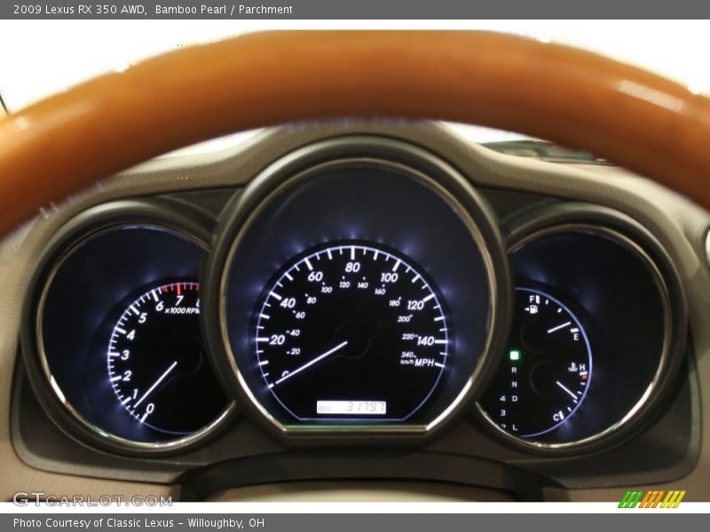 Bamboo Pearl / Parchment 2009 Lexus RX 350 AWD