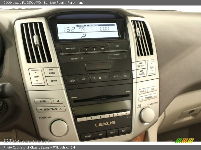 Bamboo Pearl / Parchment 2009 Lexus RX 350 AWD