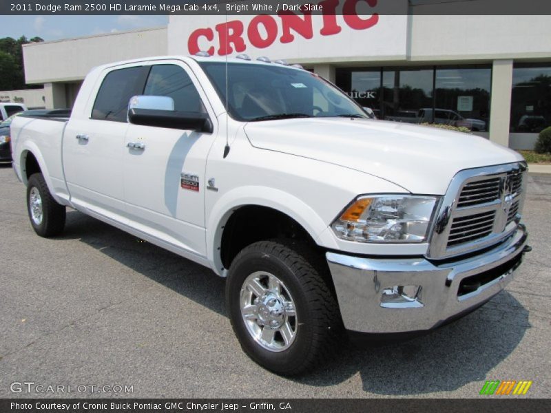 Bright White / Dark Slate 2011 Dodge Ram 2500 HD Laramie Mega Cab 4x4
