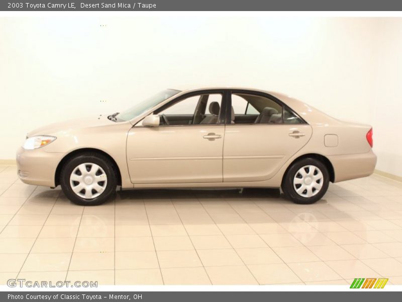 Desert Sand Mica / Taupe 2003 Toyota Camry LE