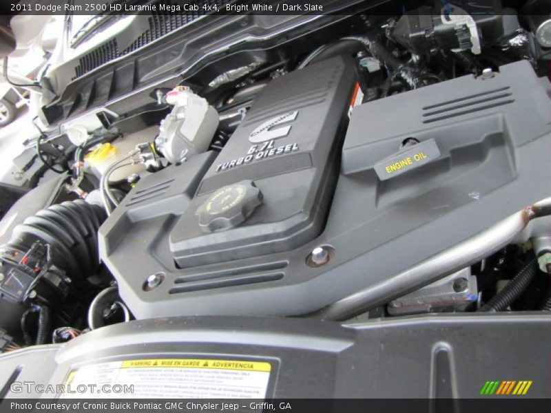 Bright White / Dark Slate 2011 Dodge Ram 2500 HD Laramie Mega Cab 4x4