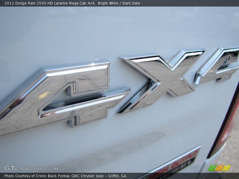 Bright White / Dark Slate 2011 Dodge Ram 2500 HD Laramie Mega Cab 4x4