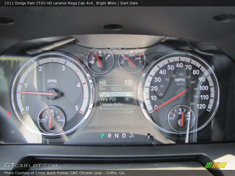 Bright White / Dark Slate 2011 Dodge Ram 2500 HD Laramie Mega Cab 4x4