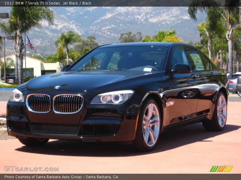 Jet Black / Black 2012 BMW 7 Series 750i Sedan