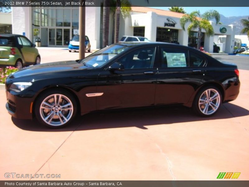 Jet Black / Black 2012 BMW 7 Series 750i Sedan