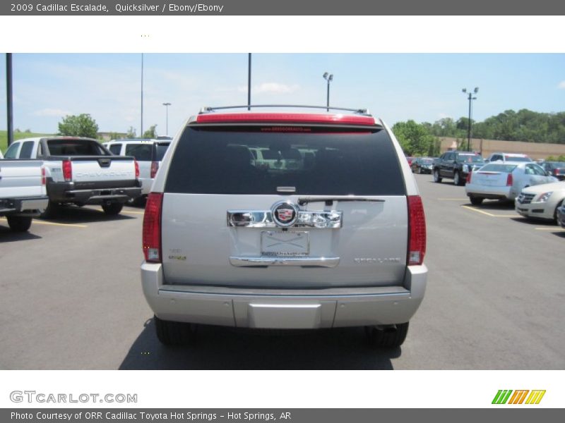 Quicksilver / Ebony/Ebony 2009 Cadillac Escalade
