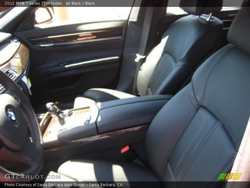 Jet Black / Black 2012 BMW 7 Series 750i Sedan
