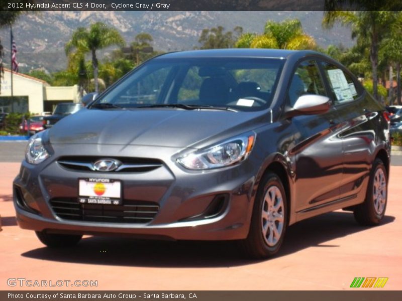 Cyclone Gray / Gray 2012 Hyundai Accent GLS 4 Door