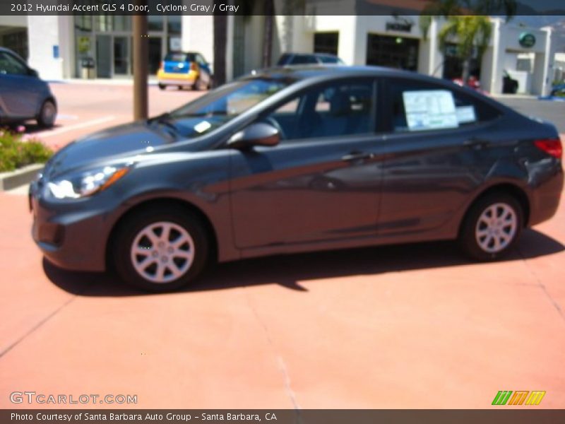 Cyclone Gray / Gray 2012 Hyundai Accent GLS 4 Door