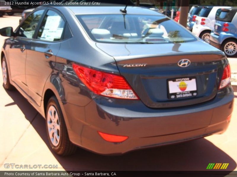 Cyclone Gray / Gray 2012 Hyundai Accent GLS 4 Door