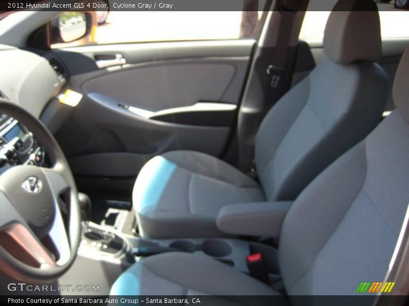 Cyclone Gray / Gray 2012 Hyundai Accent GLS 4 Door