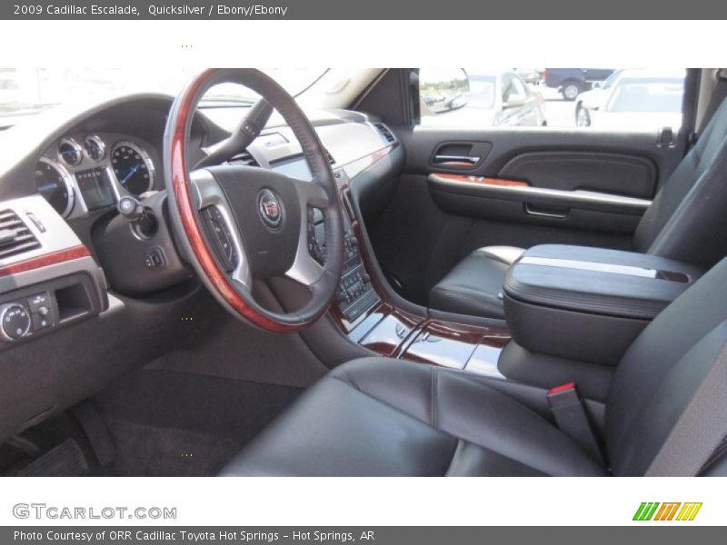 Quicksilver / Ebony/Ebony 2009 Cadillac Escalade
