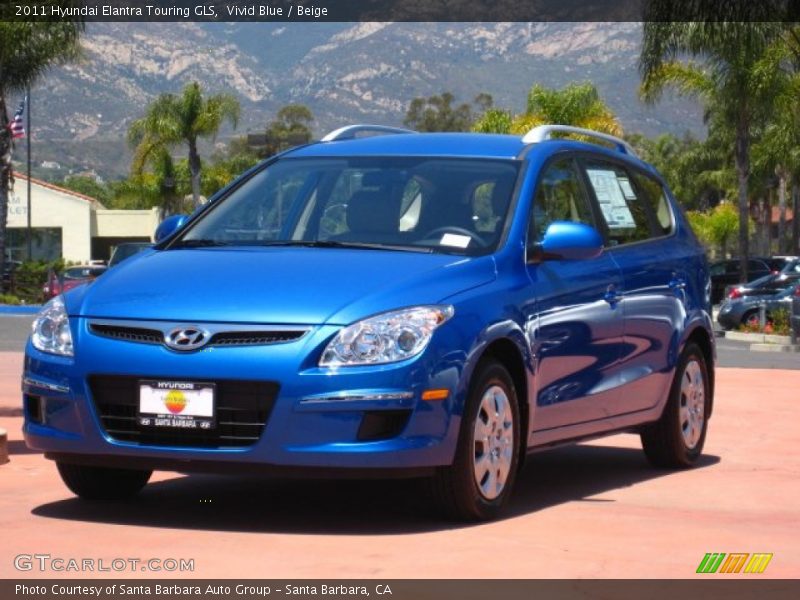 Vivid Blue / Beige 2011 Hyundai Elantra Touring GLS