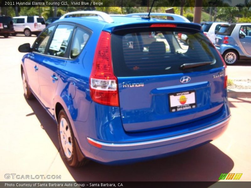 Vivid Blue / Beige 2011 Hyundai Elantra Touring GLS