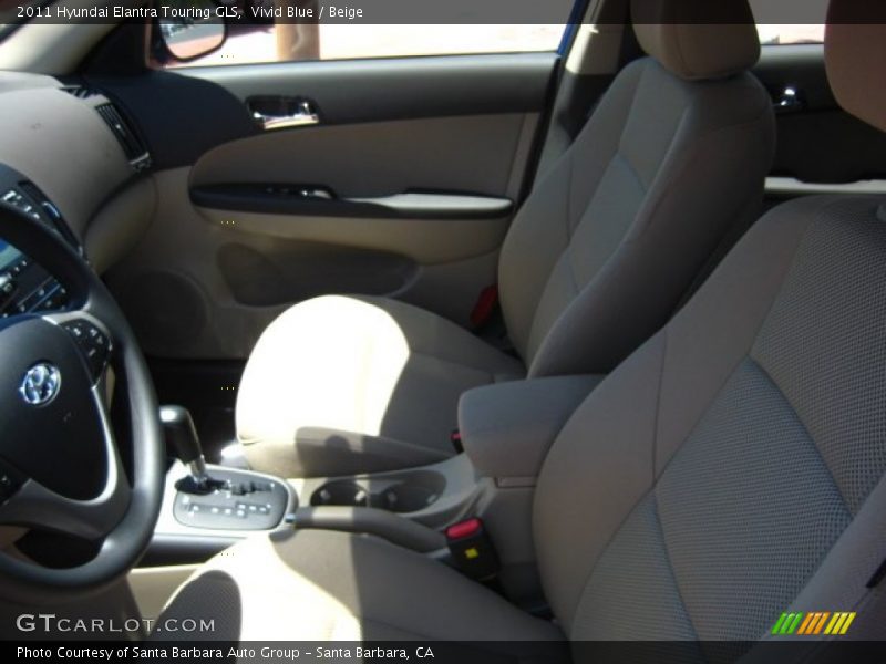 Vivid Blue / Beige 2011 Hyundai Elantra Touring GLS