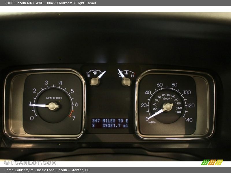 Black Clearcoat / Light Camel 2008 Lincoln MKX AWD