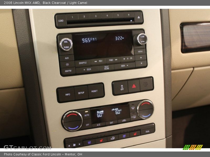 Black Clearcoat / Light Camel 2008 Lincoln MKX AWD