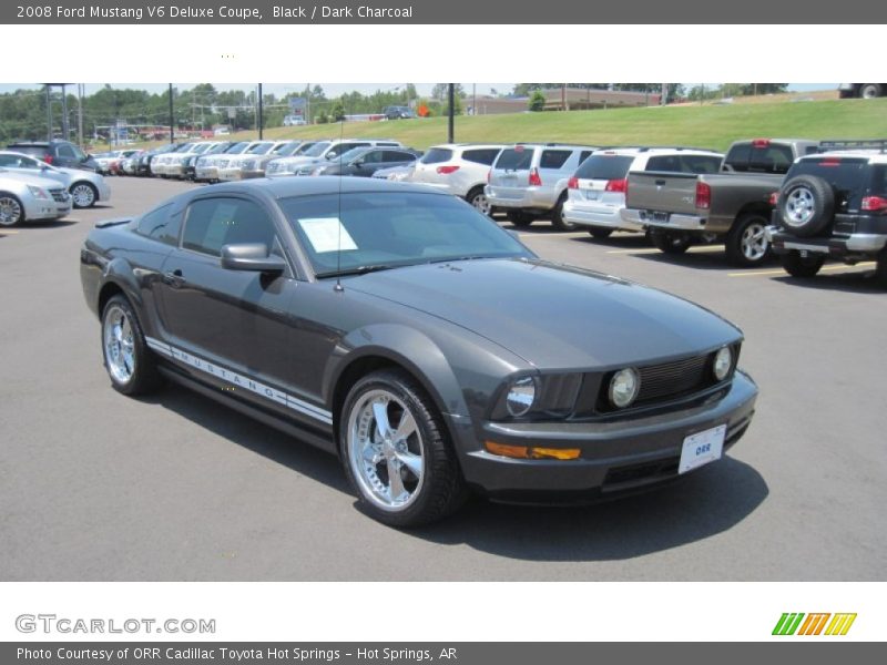 Black / Dark Charcoal 2008 Ford Mustang V6 Deluxe Coupe