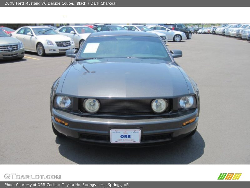 Black / Dark Charcoal 2008 Ford Mustang V6 Deluxe Coupe