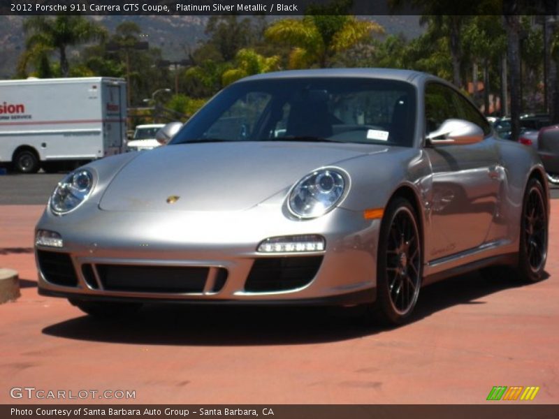 Platinum Silver Metallic / Black 2012 Porsche 911 Carrera GTS Coupe