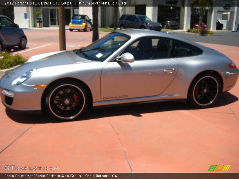 Platinum Silver Metallic / Black 2012 Porsche 911 Carrera GTS Coupe